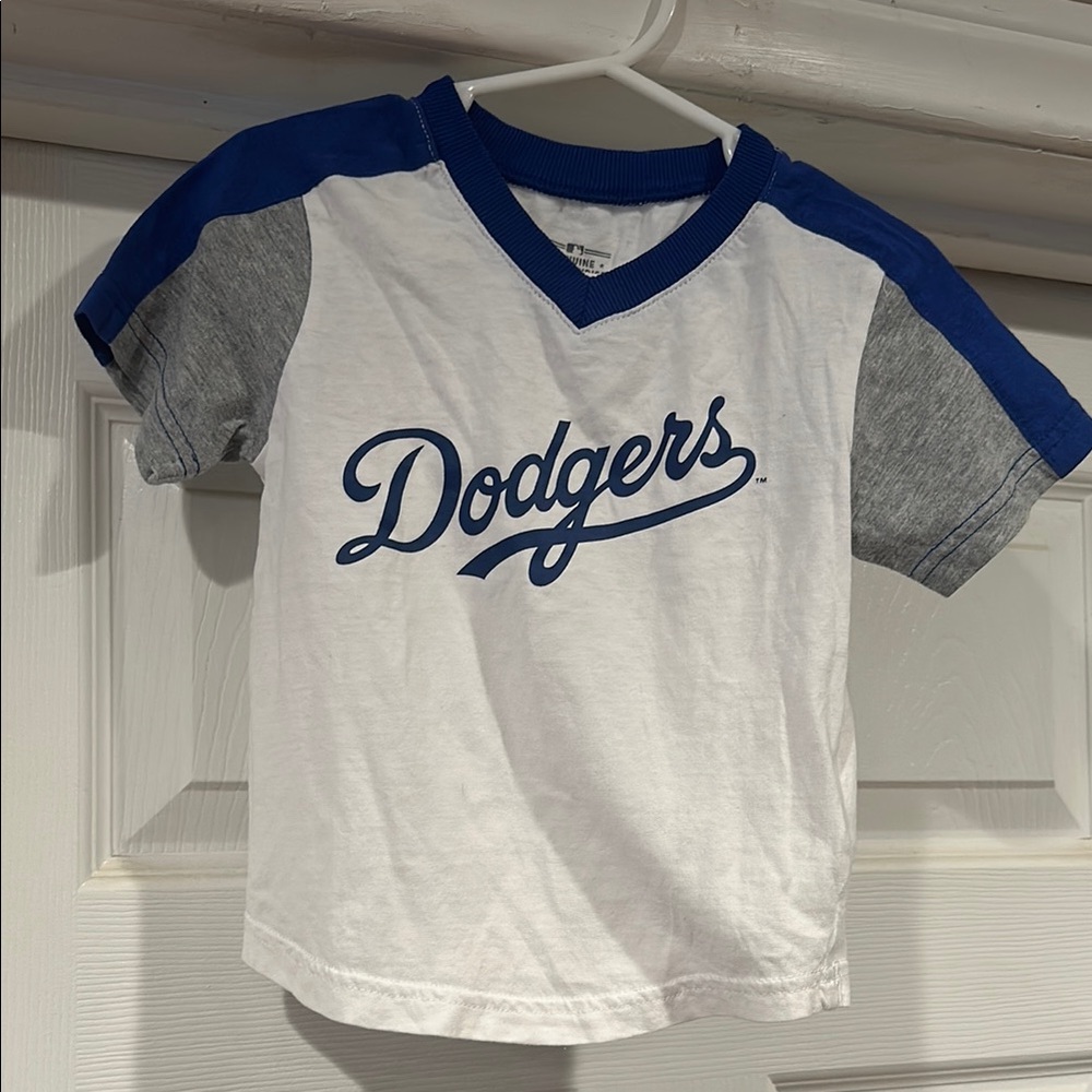 Genuine Merchandise White and Blue Dodgers Tee